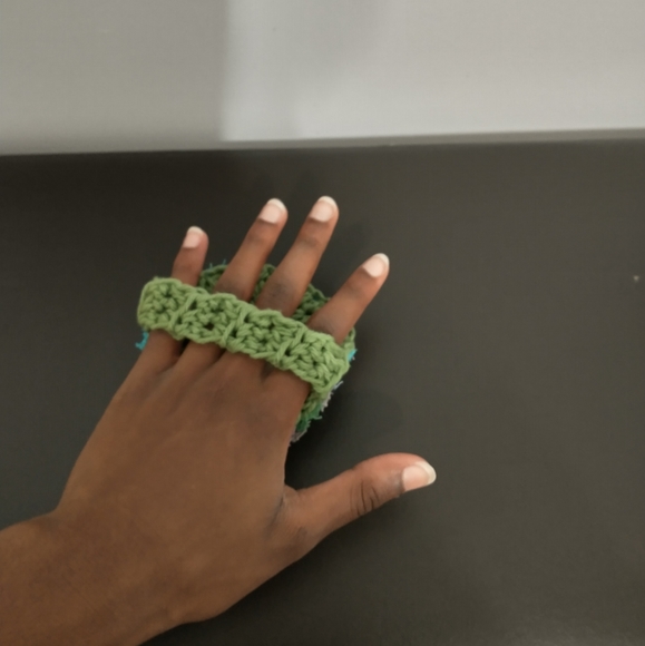 Reversible Dish/Body Scrubby with Handle - Crochet - Picture 7 of 7